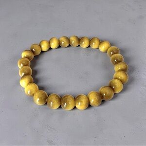 Tiger’s Eye Natural Stone Beaded Stretchy Bracelet